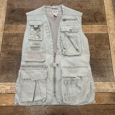 Vintage Banana Republic Photographer Vest Mens Medium Utility Safari 80s Pockets