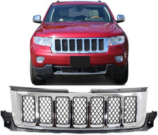 Front Grille Compatible With 2011-2013 Jeep Grand Cherokee Overland Models