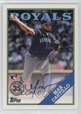2023 Topps Series 2 1988 Topps Baseball Auto Max Castillo #88BA-MAX Auto 1cx3