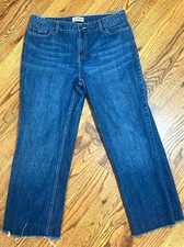 LL Bean Favorite Fit Straight Leg Jeans Womens 16T Blue Medium Wash 100 Cotton