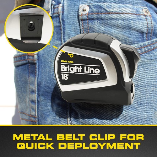 Perfect Measuring Tape - BrightLine High Contrast Dark Mode Easy Read Tape Me... - Picture 7 of 7
