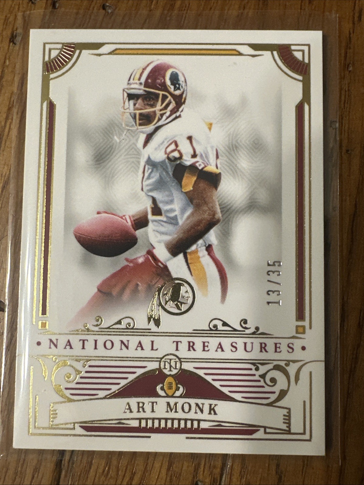 Art Monk #100 Football Cards 2025 Panini National Treasures trading card — raw and PSA graded price guide