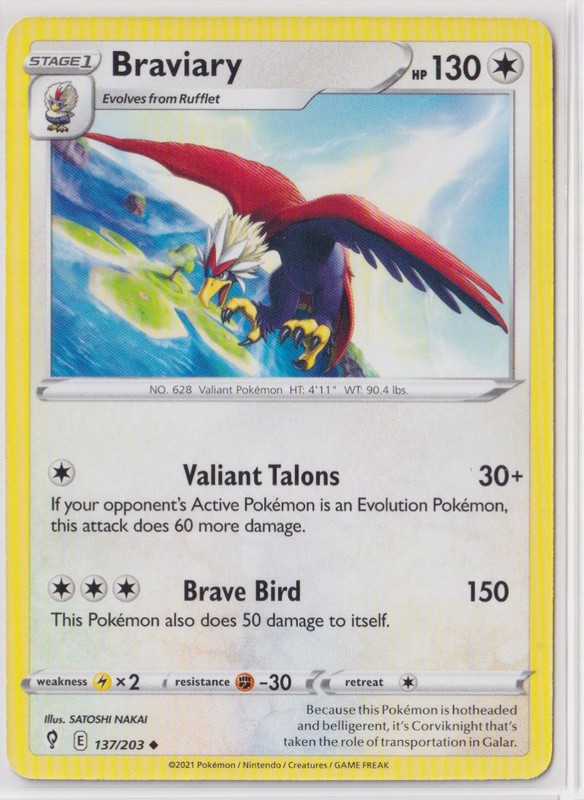 Pokemon Evolving Skies - 137/203 Braviary