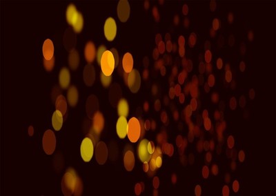 Abstrakte Bokeh-Wandkunst Warme Töne Abstrakte Lichteffekte Wandkunst