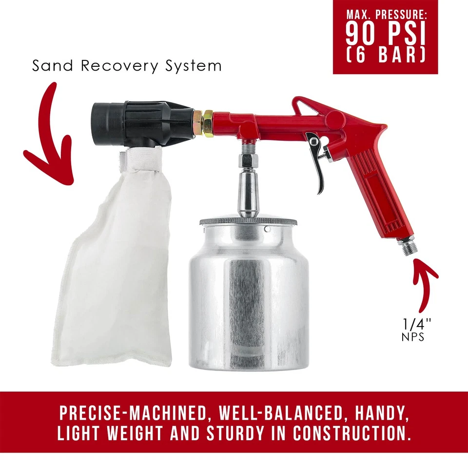 Nueva PISTOLA CHORRO DE ARENA AIRE Sistema de Recuperación de Arena Foto 2 de 4