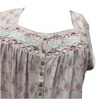 Eileen West Nightgown XLarge Cap  Sleeves Multi 100% Cotton Jersey — photo 1