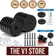 Magnets,110Lb Waterproof Super Strong Neodymium Magnet with Hole for Wall Mount