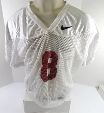 North Carolina Tar Heels UNC #8 Game Used White Practice Jersey XL DP54968