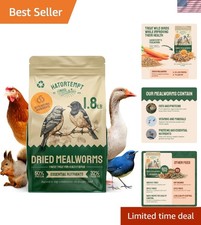 1.8lb Dried Mealworms for Wild Birds - 50 Protein Meal Worms for Wild Birds ...
