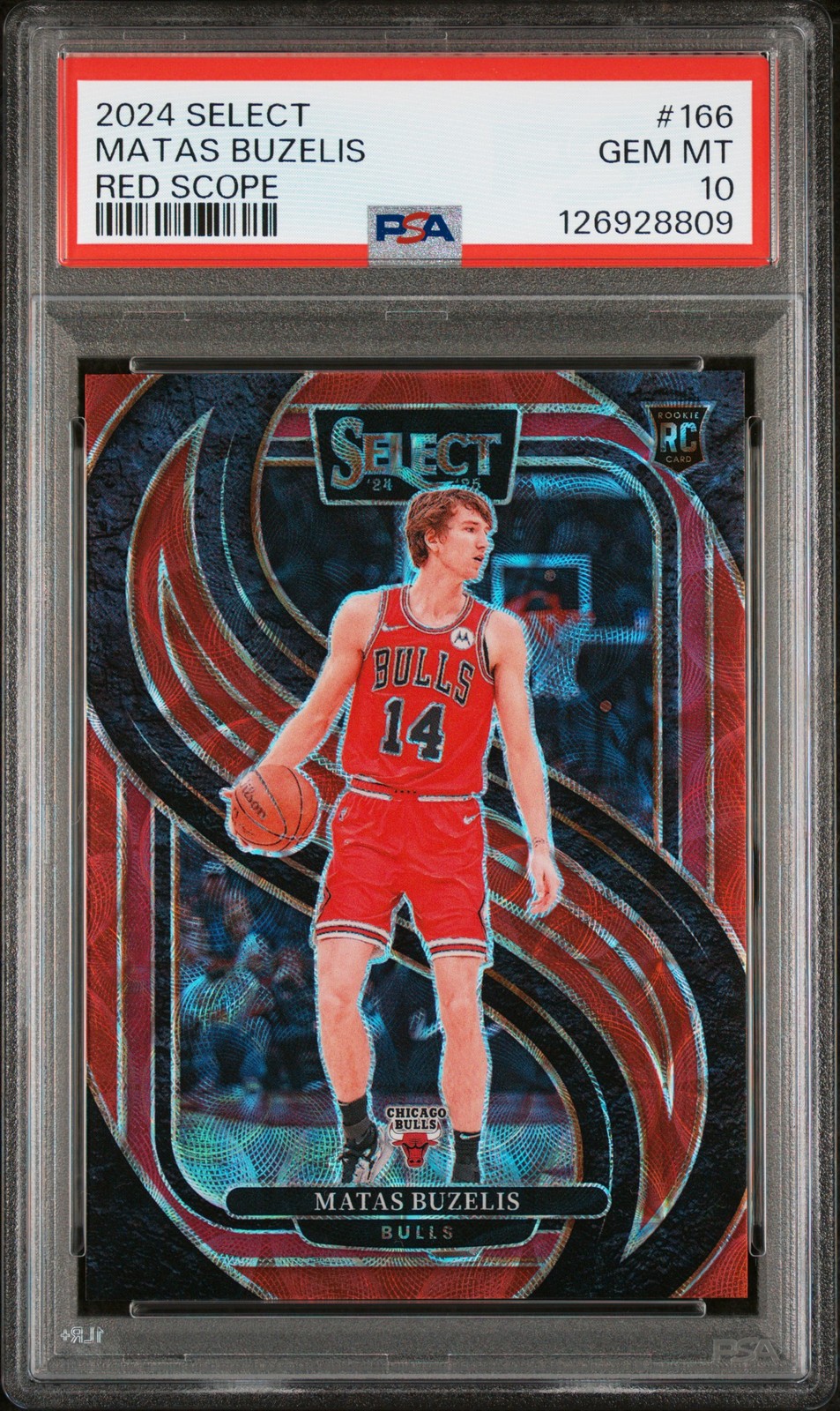 2024 PANINI SELECT RED SCOPE #166 MATAS BUZELIS 237/249 PSA 10
