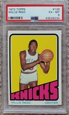 1972 Topps #129 Willis Reed PSA 6 New York Knicks