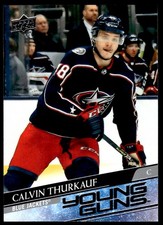 2020-21 Upper Deck Young Guns Calvin Thurkauf / Rookie Columbus Blue Jackets