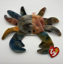 Ty Beanie Babies Claude le crabe peluche sac de haricots retraité vintage 1996 MPN 4083