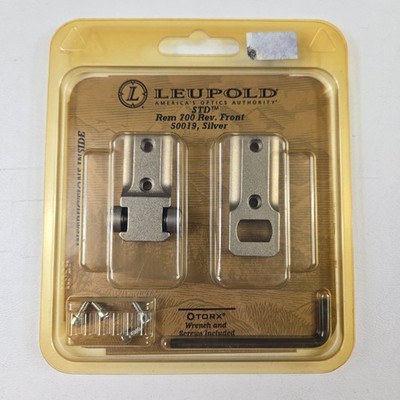 Leupold STD Standard Remington 700 Rev Front Silver 50019 Rifle Scope Base NOS