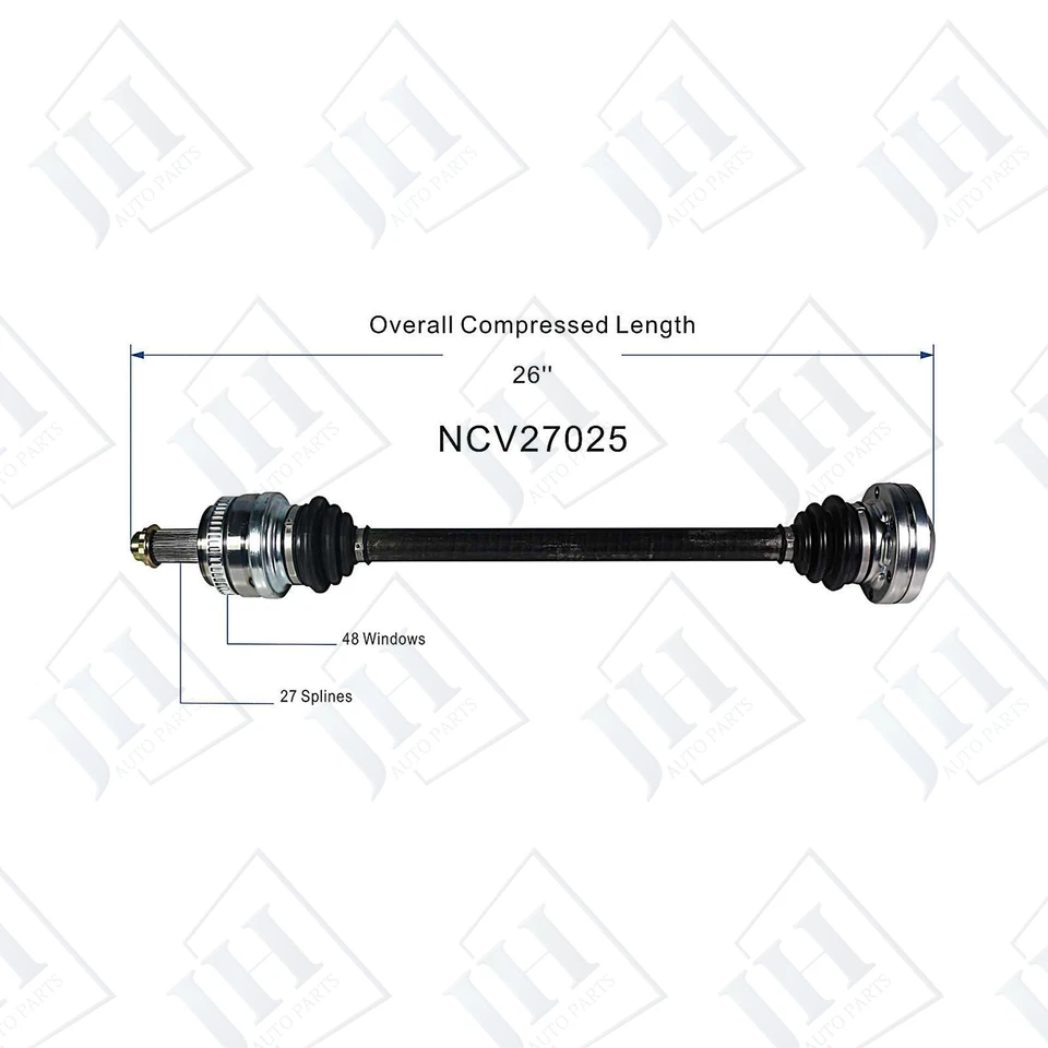 Eje CV trasero derecho pasajero OE para BMW Z4 128i 328i L6 2010-16 3,0 L tracción trasera Foto 2 de 4