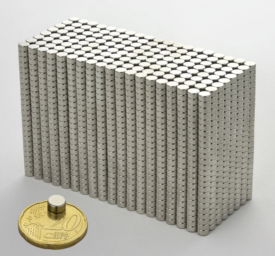 Neodym Magnete Super Magneten 6 x 3 mm wählbar 20 40 100 Stück Minimagnete