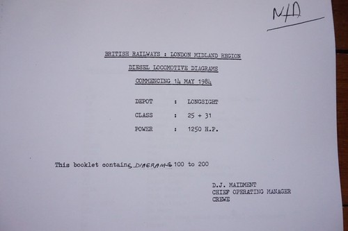 Fascimilie London Midland Longsight 1984 diésel diagramas clase 25 y 31 funcionamiento - Imagen 2 de 5