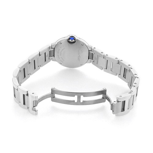 Cartier Baron Blue 19P Diamond W4BB0034 seconda mano donna - Foto 4 di 8