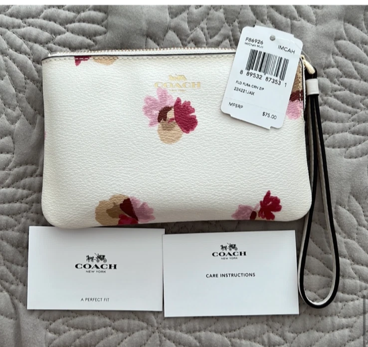 Coach pop floral wallet Clearance
