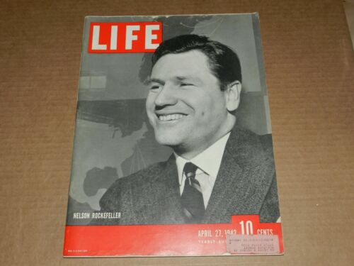 LIFE Magazine  APR 27 1942 NELSON ROCKEFELLER ON THE COVER - Picture 1 of 12