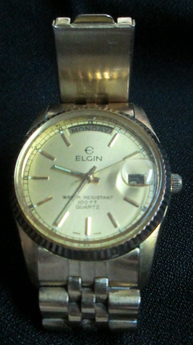 Elgin Water Resistant 100ft Quartz Watch Elgin