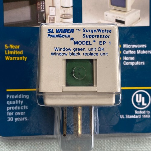 SL Waber Power Master Single Outlet Surge Noise Suppressor EP-1 Lot 2 Vintage - Bild 4 von 8