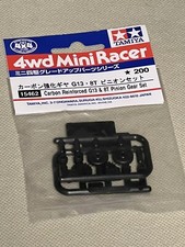 Tamiya MINI 4WD Upgrade Parts CARBON REINFORCED G13 & 8T PINION GEAR SET 15462