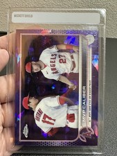 2022 Topps Chrome Update Sapphire Shohei Ohtani Mike Trout MVP Caliber /10