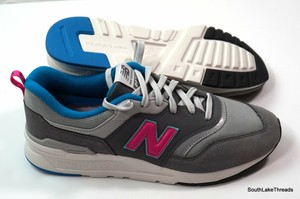 New Balance 997H Masculino Tamanho 11 sapatos castlerock Tênis Cinza Rosa Azul CM997HAH | eBay