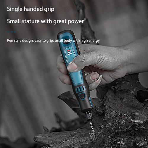 Cordless Rechargeable Electric Mini Drill Grinder Engraving Pen Rotary Tool Kit - Picture 11 of 20