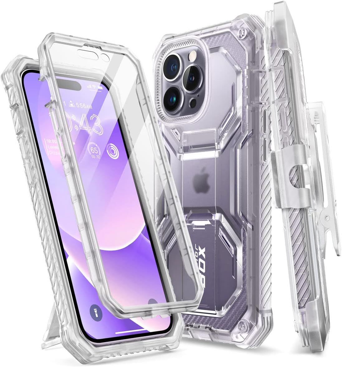 Armorbox Designed for iPhone 14 Pro Max Case 6.7'', Full-Body Rugged Kickstand H