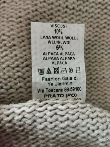 NEW COLLEZIONE GAIA JUMPER 14 TAGS RRP£49 ANIMAL PRINT 5% ALPACA LOOSE FIT SOFT - Picture 9 of 11