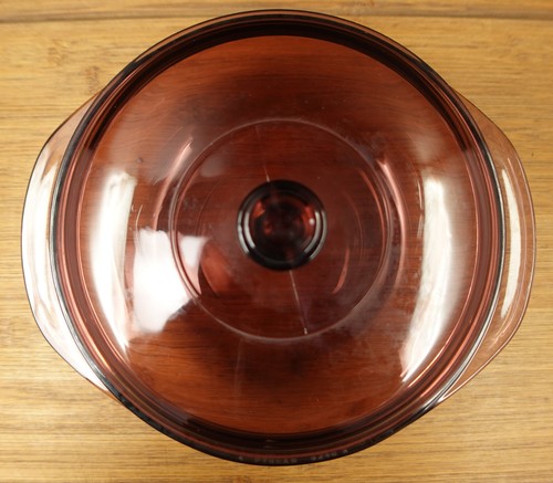 Vintage Visions Cranberry Mauve Pyrex 024 D13 2L Casserole Bowl Dish 624C Lid - Picture 6 of 16