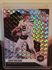 2021 Mosaic Zach Wilson Silver Prizm Rookie Card RC #302 Jets
