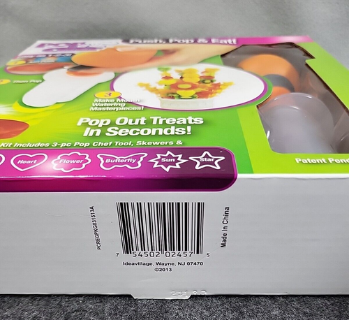 Nuevo Kit Pop Chef 10 Piezas Decorador de Alimentos Crea Formas en Segundos COMO SE VE EN TV  - Imagen 5 de 5