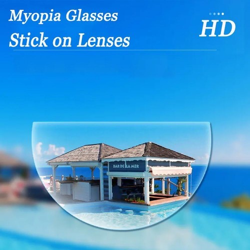 Reusable Stick-on Bifocal Lenses Reading Glasses Replacement Patch Hot D4 - Picture 5 of 27