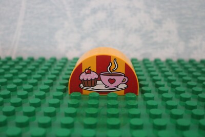 Lego Duplo Sign Top Topper Curved Arch Café Bakery Coffee Mug