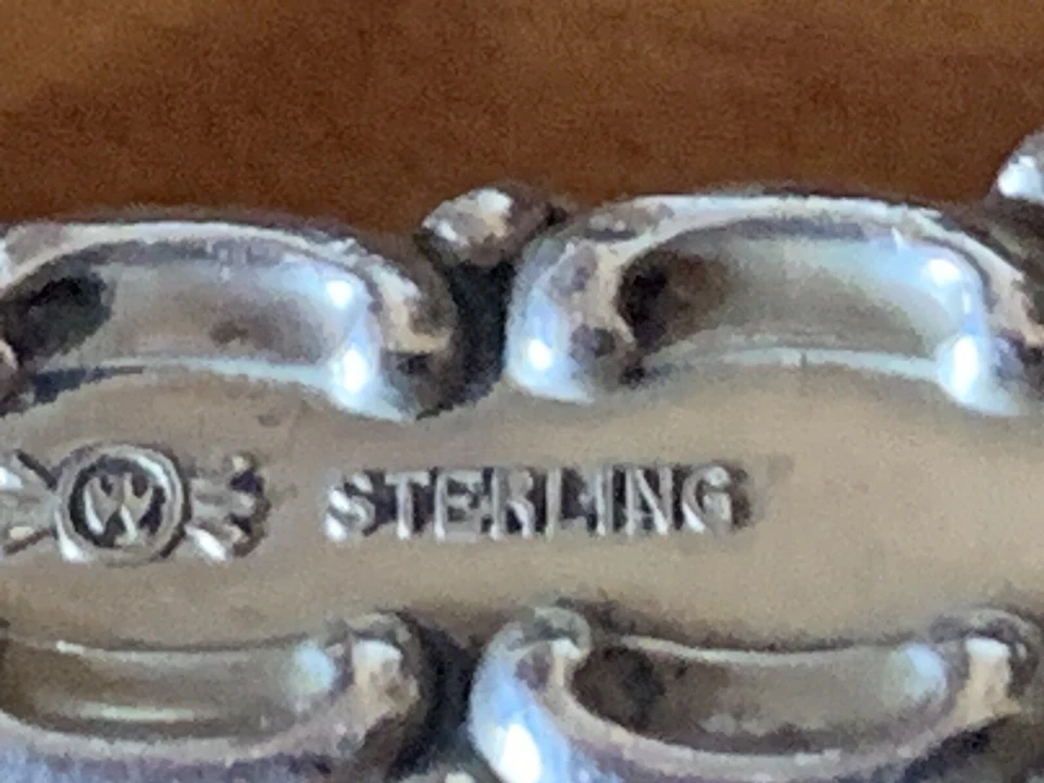 Antigua cuchara y tenedor para ensalada Frank Whiting JOSEPHINE de plata esterlina de 9 pulgadas 1895 Foto 2 de 4