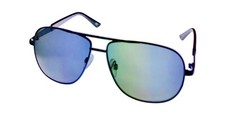 Gafas de sol Skechers para hombre azul brillante aviador de metal, lente de humo SE8069. 90A