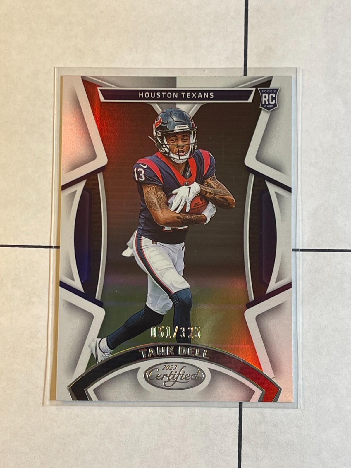 Tank Dell 2023 Panini Certified Rookie Card RC #ed /325 Texans #119