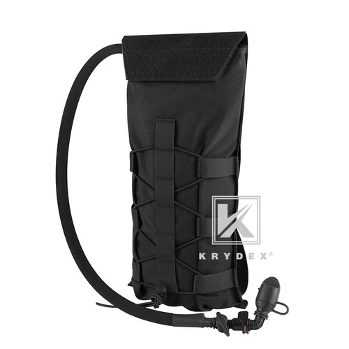 KRYDEX 3L Water Bladder Tactical Hydration Carrier MOLLE Panel for Vest Black - Picture 9 of 21