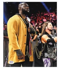WWE THE GIANT OMOS SIGNED 8X10 AUTOGRAPHED PHOTO WITH PROOF AND PSA COA 6