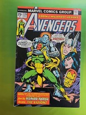 Avengers #135 Origin of Vision Bronze Age 🔑 Thanos, Ultron Marvel MCU 1975(VF)