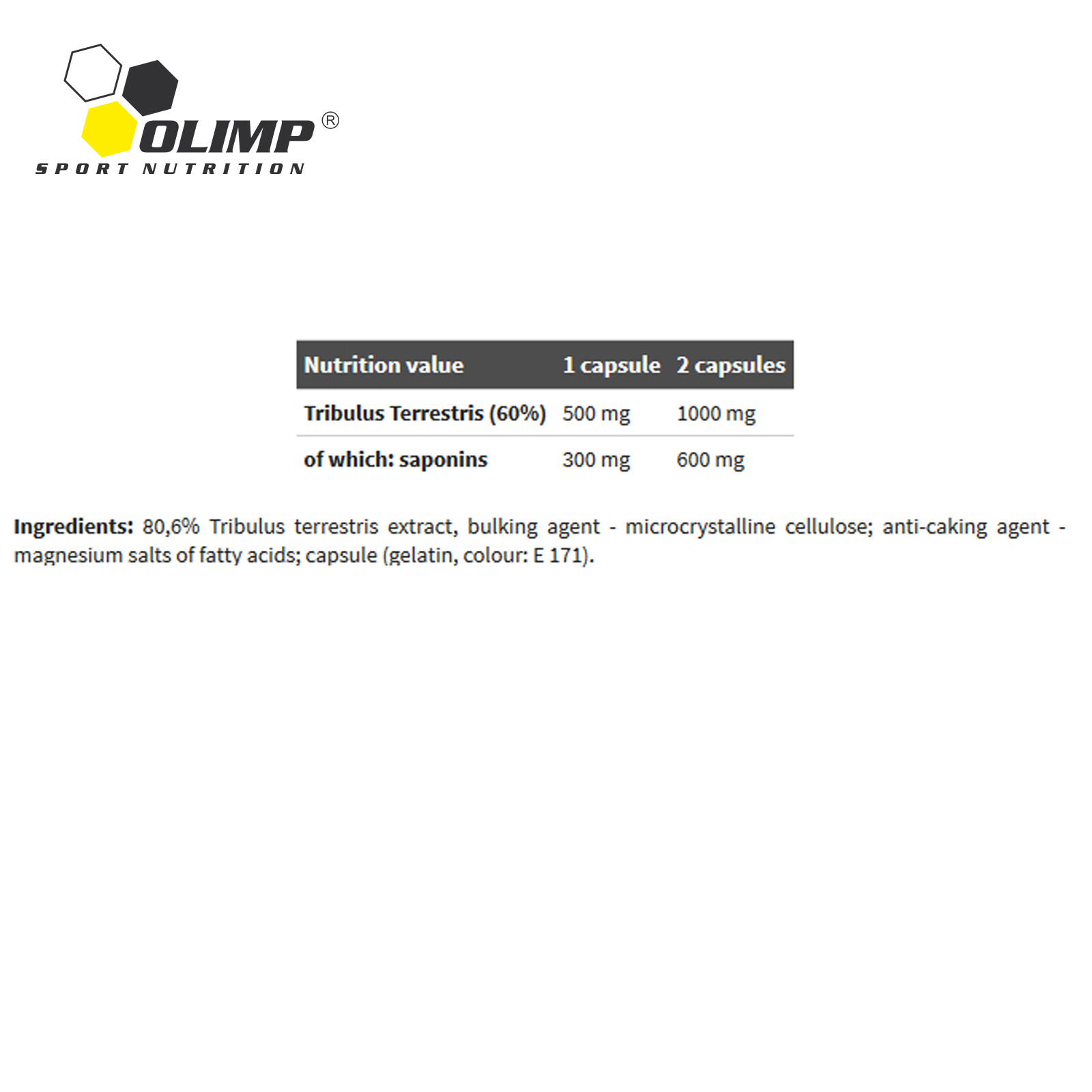 OLIMP TRIBUSTERON 60 + ZMA Tribulus Terrestris & Zinc Magnesium