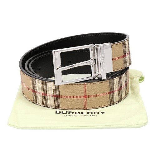 Burberry Men MB LOUIS 35MM RVS DFC Lewis Reversible 8072333 A7468 Archive Beige - Picture 6 of 6