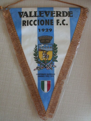 GAGLIARDETTO UFFICIALE CALCIO VALLEVERDE RICCIONE F.C. 1929 CON SCUDETTO  1994 | eBay