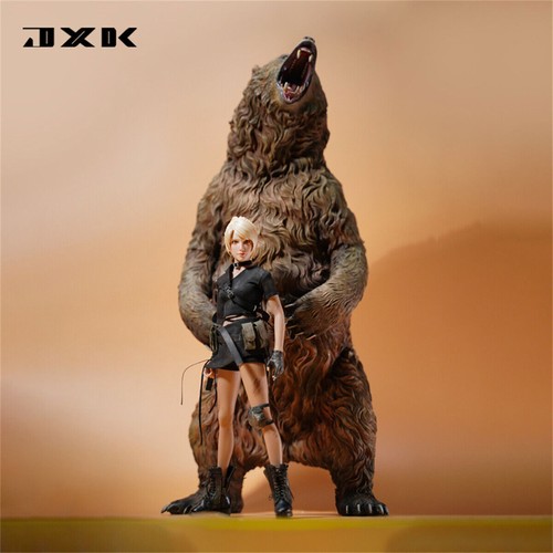 JXK 1/6 großes Braunbärmodell realistisches wildes Tier Soldat Szene GK Dekor Spielzeug - Bild 6 von 16