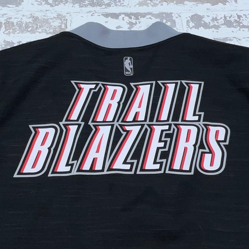 Portland Trail Blazers Jacket Boys Large Black Full Zip Track Suit Warm Up Youth - Picture 7 of 10