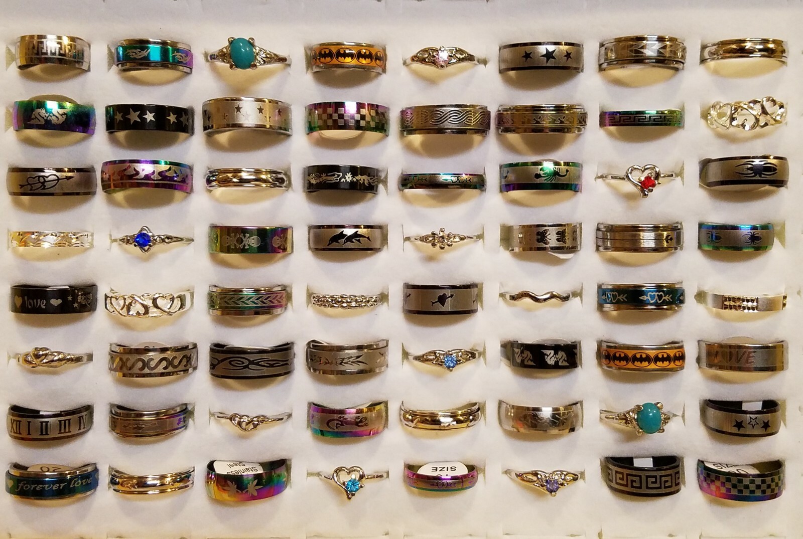 Lot of 12/24/36 Pcs Assorted Fashion Rings eBay