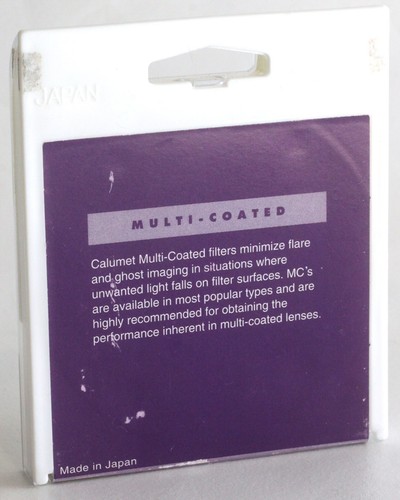 Calumet Photographic Multi-Coated Blue 62 mm MC 80A Camera Lens Filter with Case - Picture 5 of 5